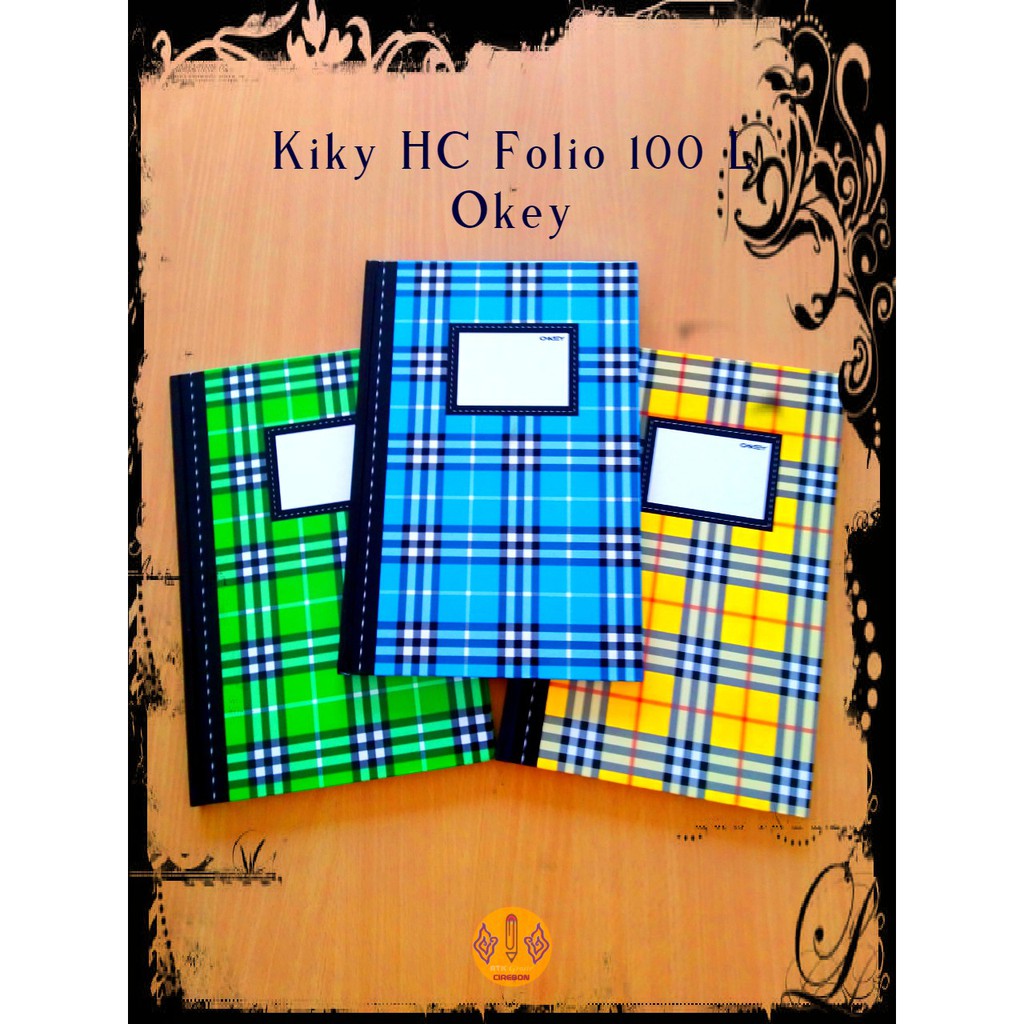 Jual Buku Tulis Hard Cover Kiky Buku Folio Okey 100 Lembar Shopee Indonesia 5615