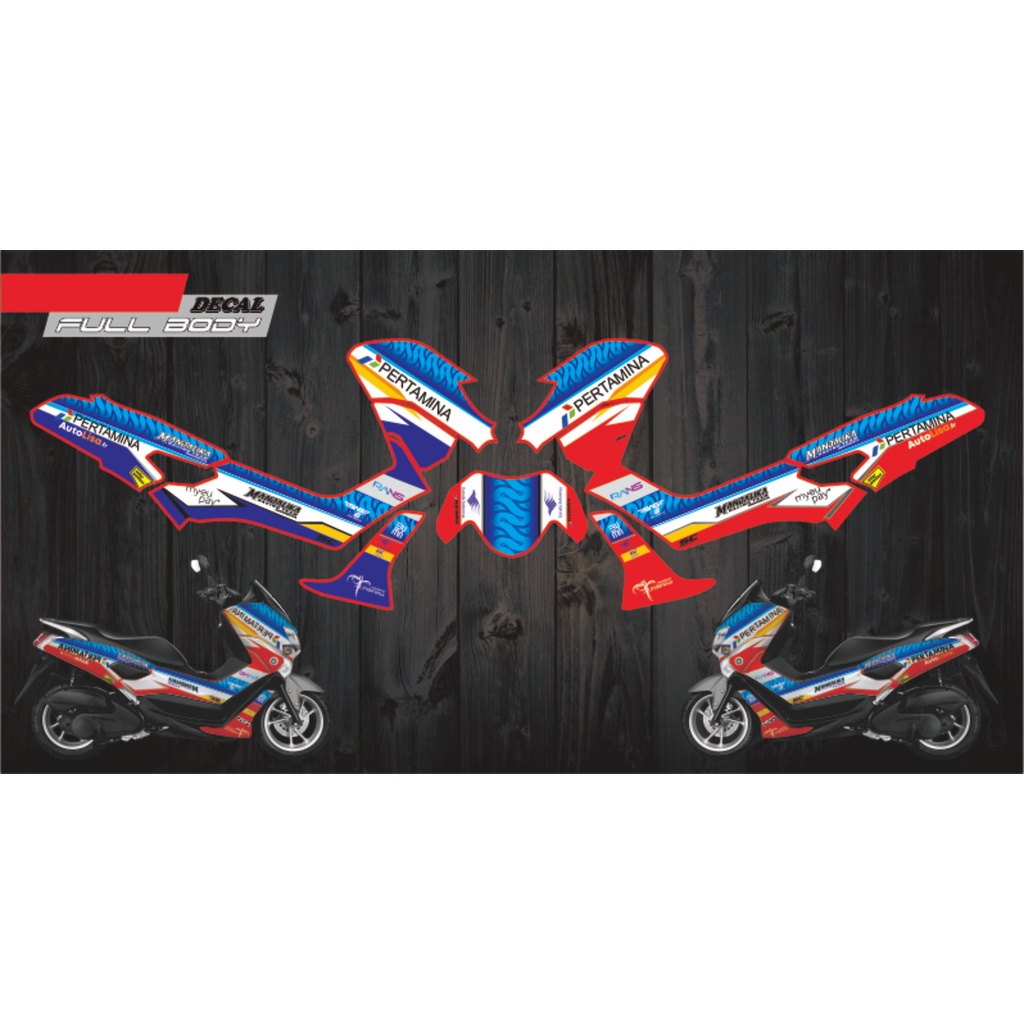 DECAL YAMAHA NMAX MANDALIKA FULL BODY LAMA