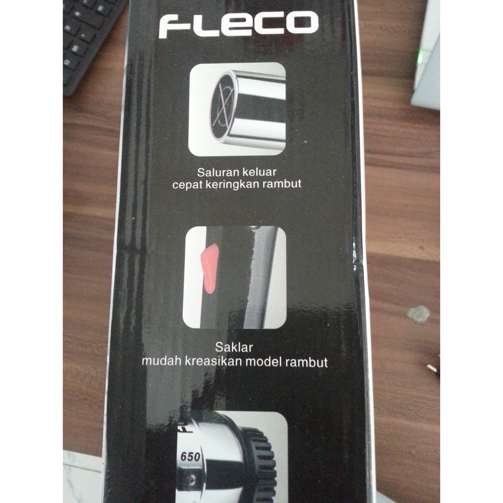 Fleco Hair Dryer / Pengering Rambut Salon 650 hasil sehat berkilau