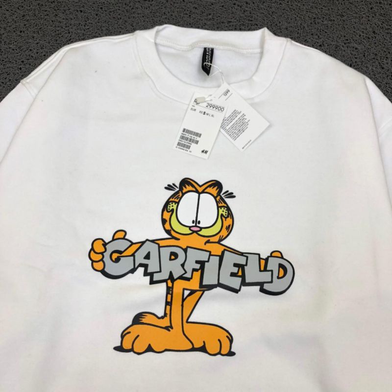 CREWNECK H&amp;M GARFIELD HIGH QUALITY CASUAL HYPE FASHION PRIA