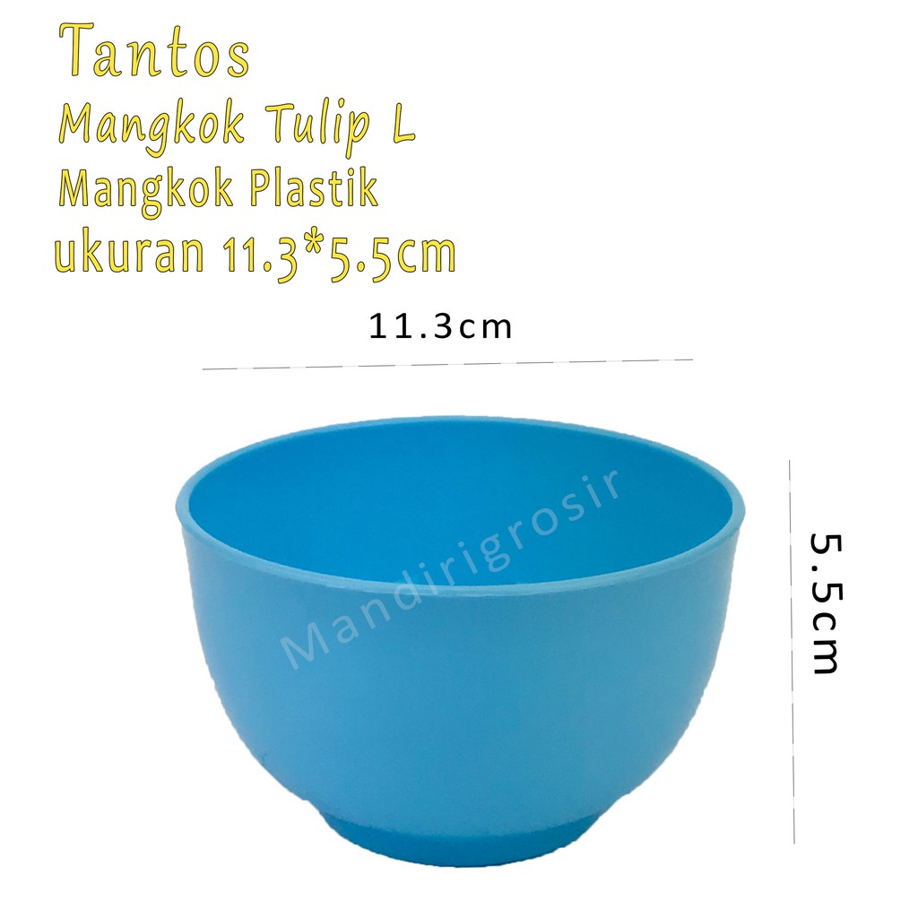 Mangkok plastik * Mangkok Tulip L * Biru *5163