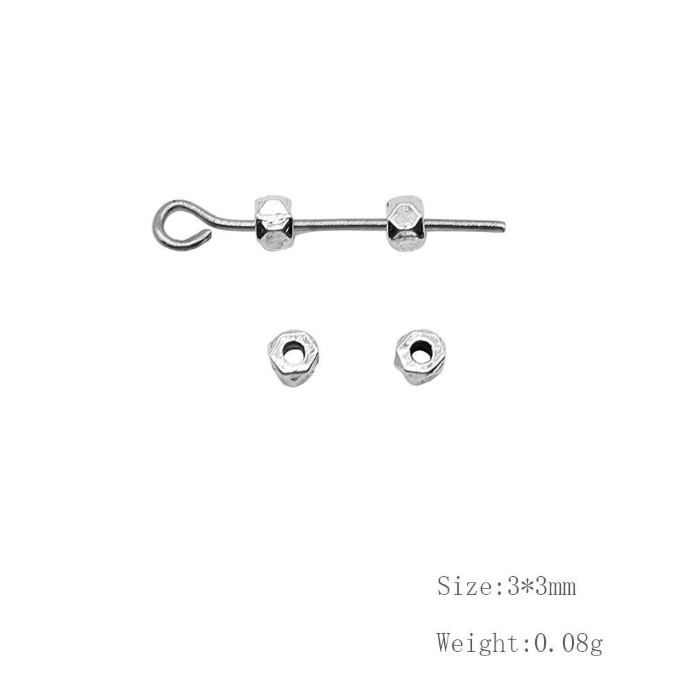 10Pcs Charms Ring Spacer 3X3Mm