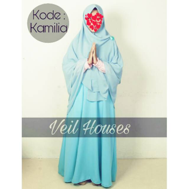 Kamilia Gamis Veil Houses Casual Syar'i (PO)