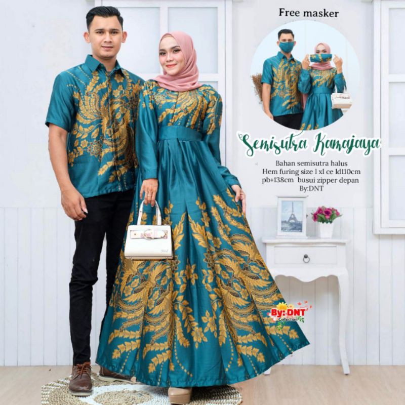 COUPLE GAMIS SEMI SUTRAMAURA COUPLE CP SEMI SUTRA BAJU COUPLE PASANGAN COUPLE GAMIS MURAH COUPLE SM