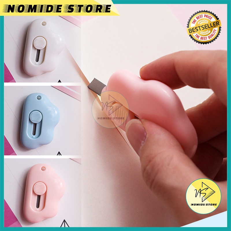 

Cutter Mini Lucu Pisau Kecil Bentuk Awan Aksesoris Alat Tulis Kantor Pemotong Kertas Simple MX1062
