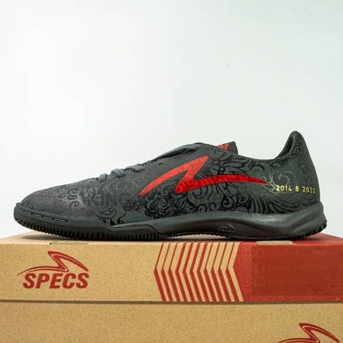 Sepatu Futsal Specs LS Etnis IN Priangan Black 402081 Original BNIB