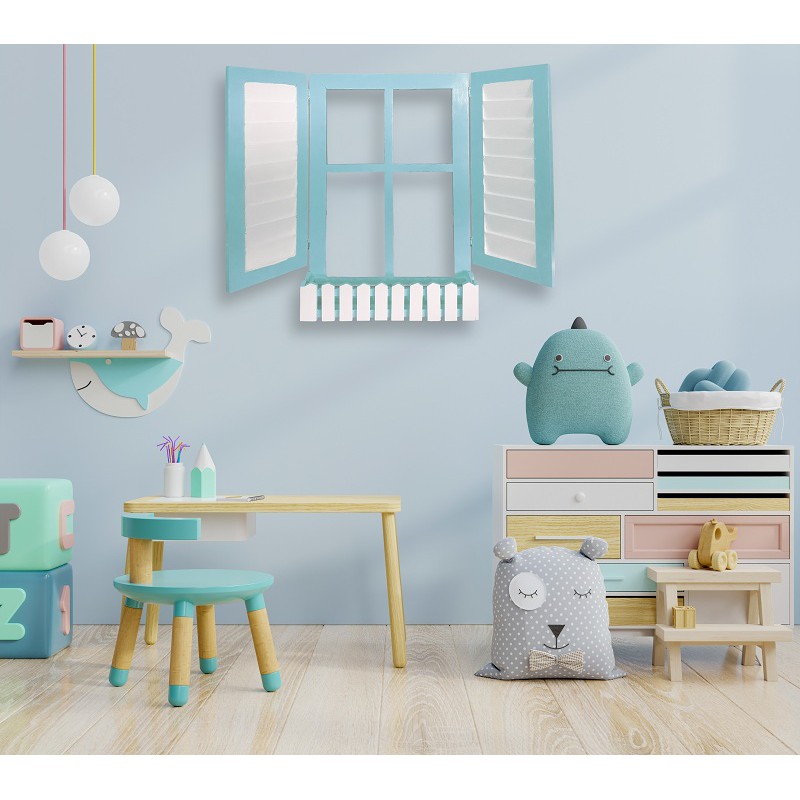 JENDELA VAS BUNGA KAYU BESAR HIASAN PAJANGAN DEKORASI RUANGAN DINDING RUMAH MODERN SHABBY CHIC