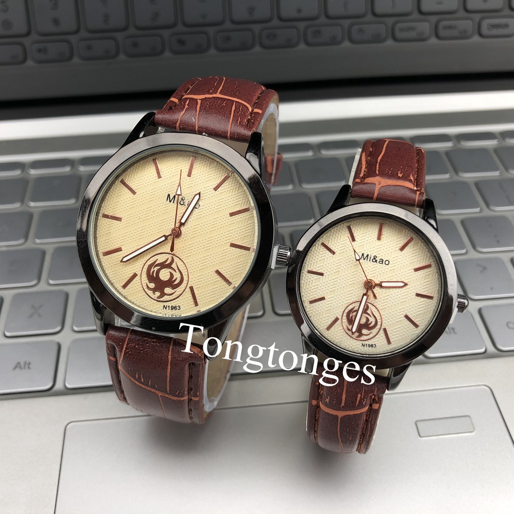 JAM TANGAN COUPLE RANTAI GRATIS BATERAI CADANGAN FASHION WATCH