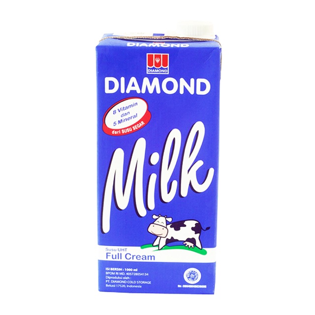 

Susu UHT Diamond full cream dan coklat 1 liter