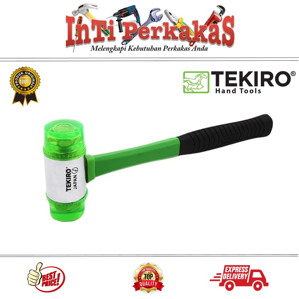 Tekiro Palu Plastik 25 MM / Palu Plastik Ujung Palu Karet Tekiro
