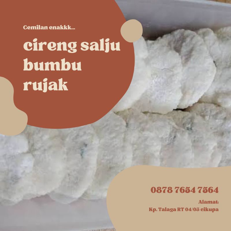 

cireng salju bumbu rujak, cireng mentah 1 pack isi 10 biji, Frozen food