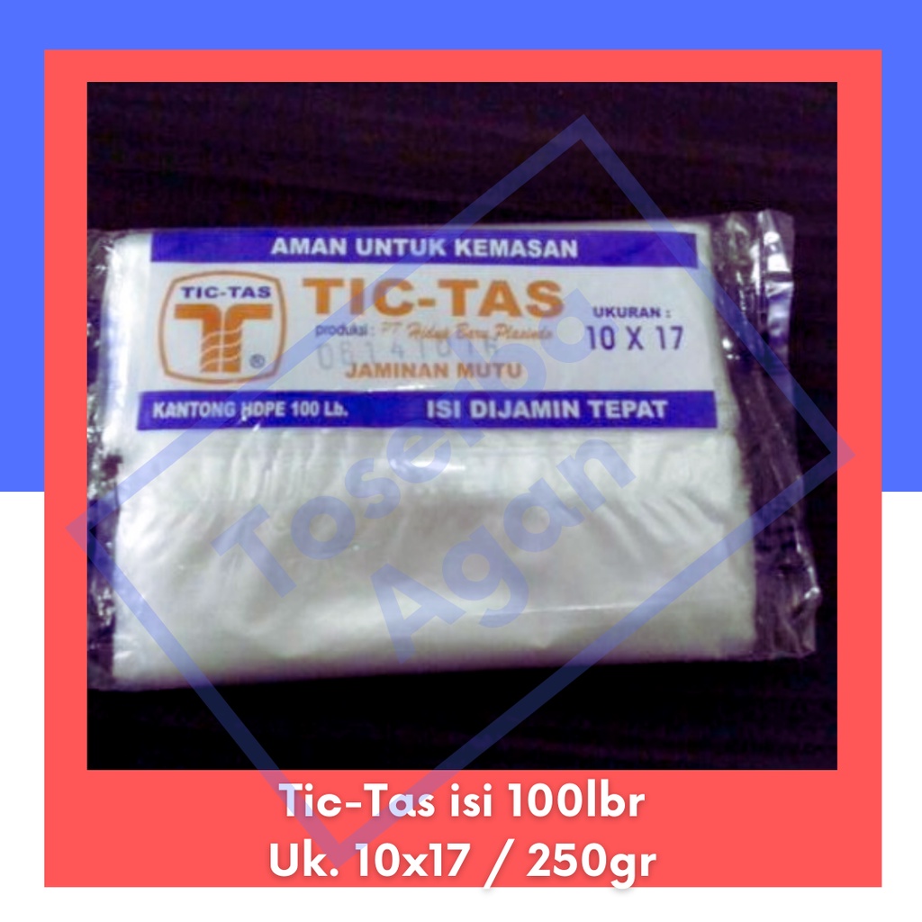 Plastik Anti Panas HD Tic Tas 10x17 ukuran 250gr