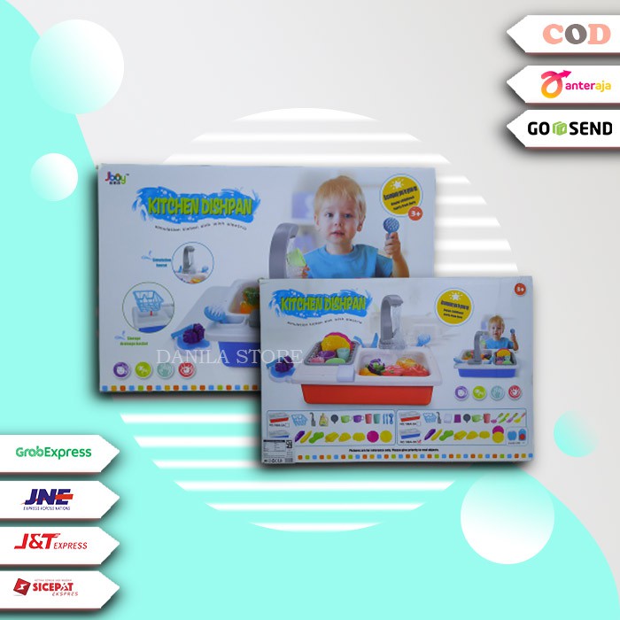 MAINAN ANAK READY MAINAN KITCHEN DISHPAN SINK TEMPAT CUCI PIRING