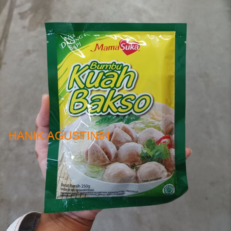 

Bumbu Kuah Bakso MamaSuka 250 gram 250gr / Mamasuka Bumbu Kuah Bakso 250 gr