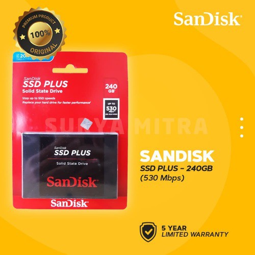 SSD Sandisk Plus 240GB SATA