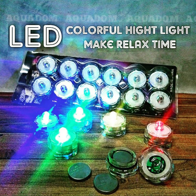 LAMPU LED AQUARIUM TAHAN AIR ORIGINAL IMPORT BERUBAH WARNA WARNI RGB