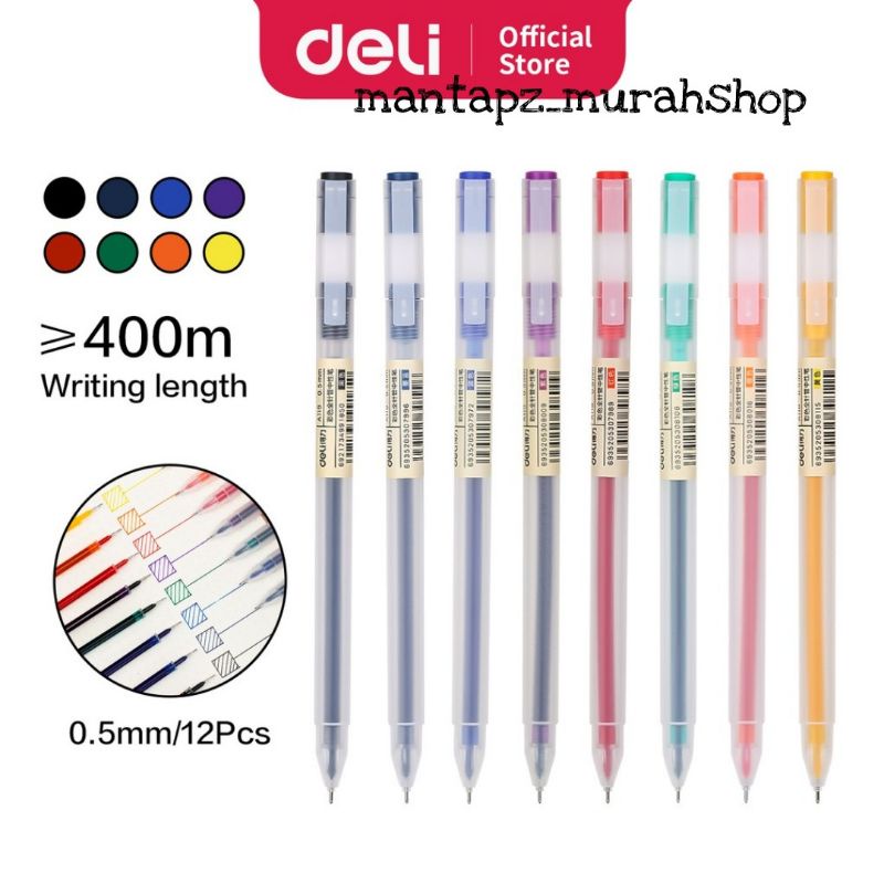 

Ballpen Gel/Pulpen/Pena Gel DELI A119 NT 0,5mm(/PCS)