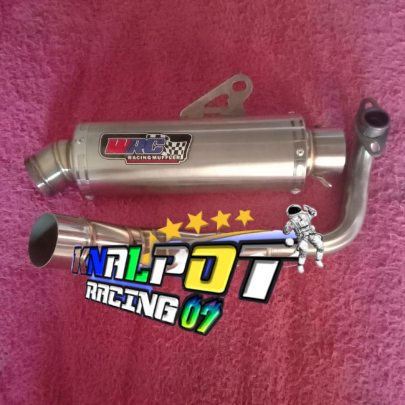 knalpot racing WRC metic leher samping atas beat fi stret scoopy vario 110 125 150led