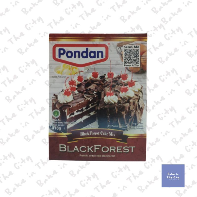 

Pondan Premiks BlackForest Kukus / Panggang