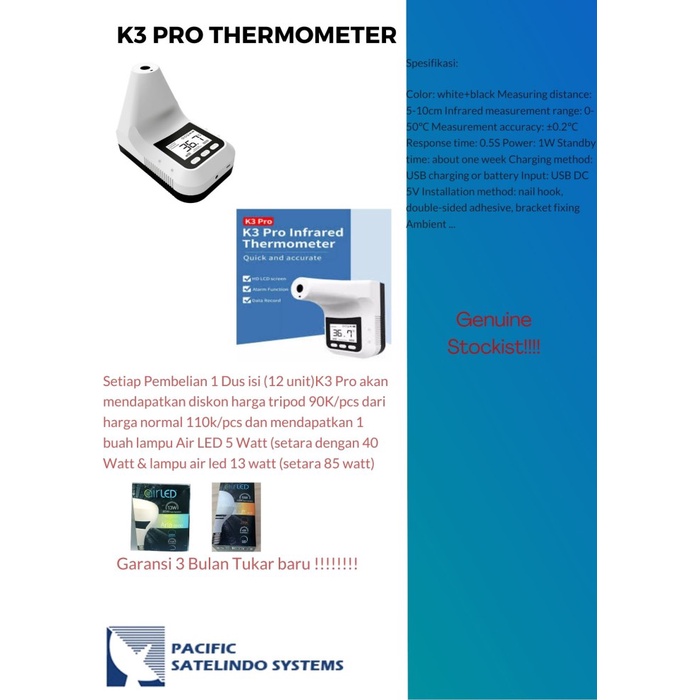 Laihoshope K3 Pro Infrared Thermometer Termurah