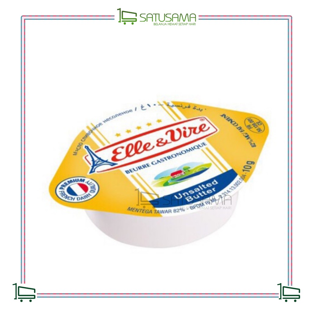 

EV BUTTER PORTION M/CUPS UNSALTED 10*10 G