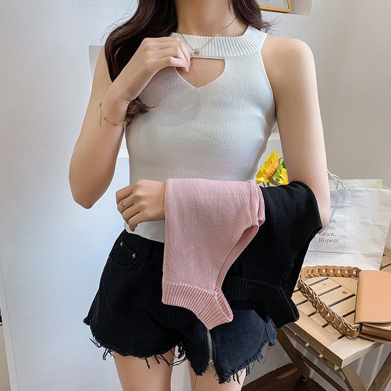 Korean Halter Neck Tank Top