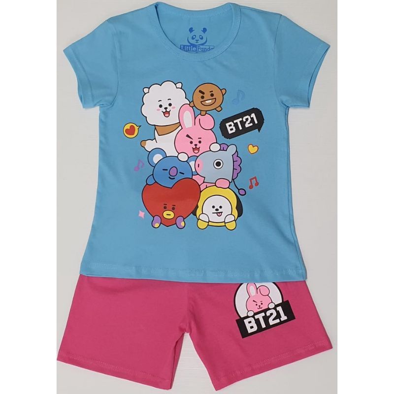 Setelan Anak Cewek Karakter 1-12thn-BTS BT21