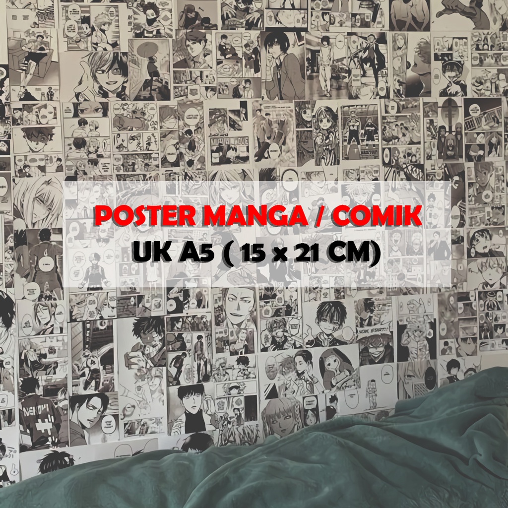 Poster Manga Wall Anime Wallpaper Dinding Komik Custom Request A5