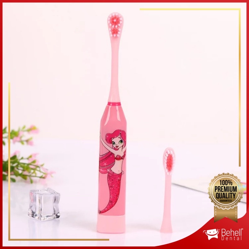 SIKAT GIGI ELEKTRIK ANAK - Motif Kartun Karakter - Children Electric Tooth Brush Behel Behelldental