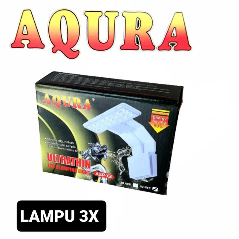 AQURA ASP X3 LAMPU JEPIT AQUARIUM AQUASCAPE