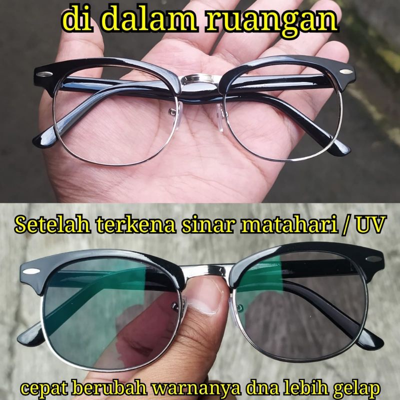 FHOTOCROMIC PLUS KACAMATA BACA JARAK DEKAT FRAME OVAL