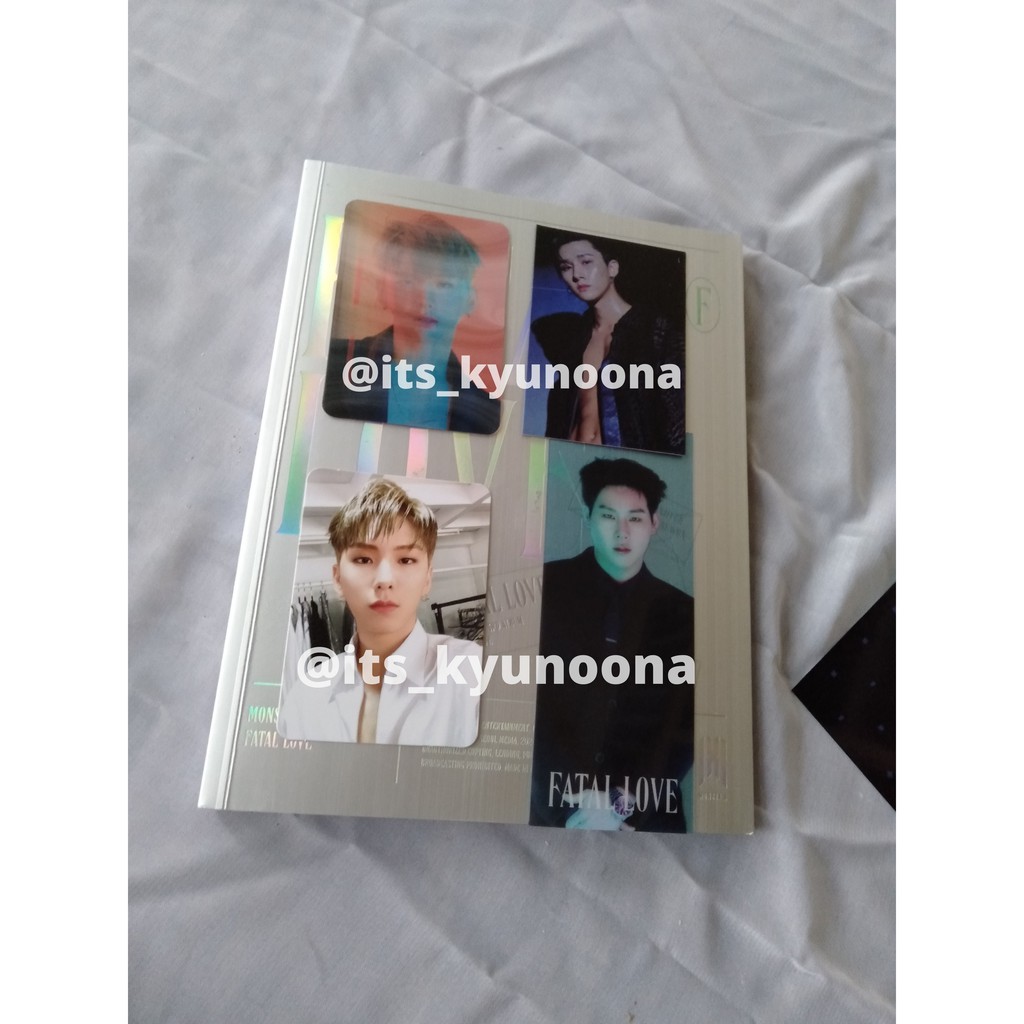 ALBUM FATAL LOVE PC  Shownu Wonho Kihyun Hyungwon Jooheon I.M MONSTA X kihno follow the connect