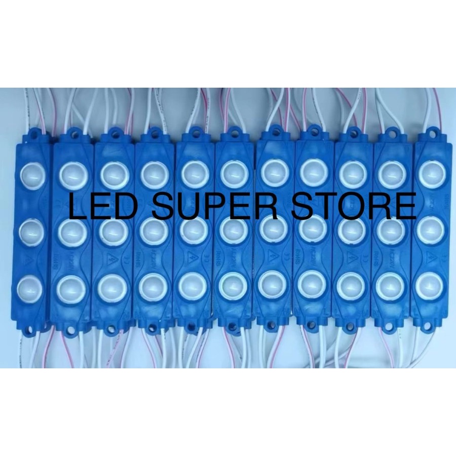 100PCS LED Module 5630 3 LED + Lensa Tipe 8218 12V/24v