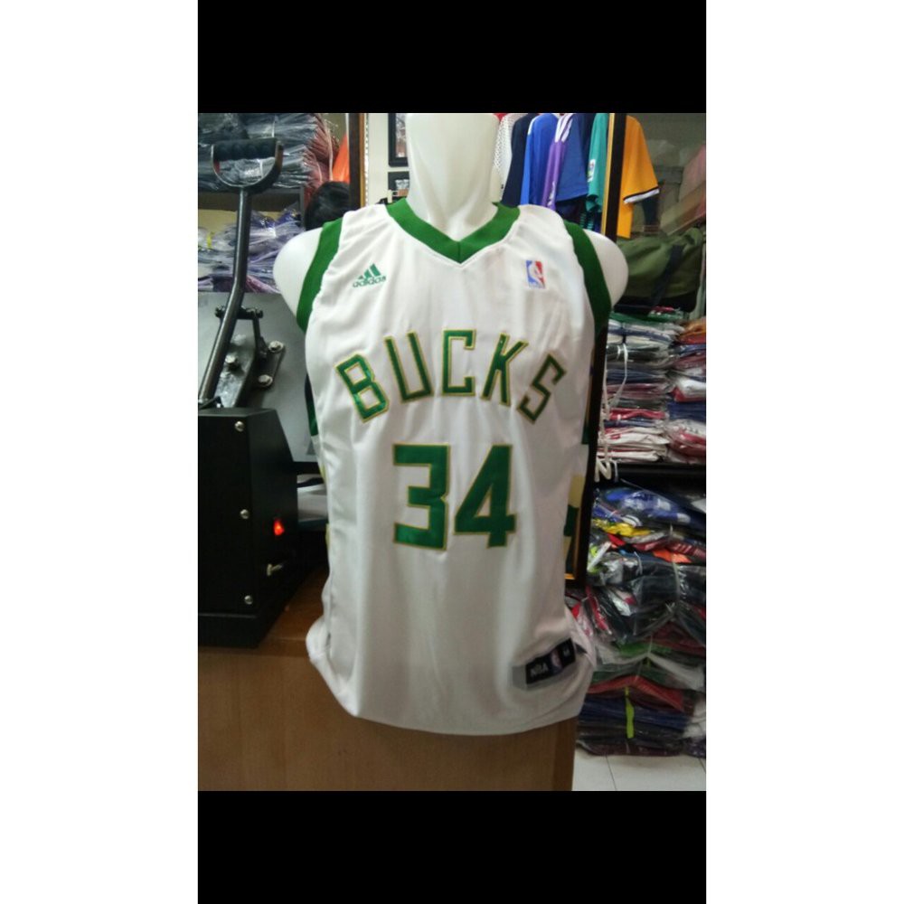 Jersey Basket NBA BUCKS antetokounmpo 34 Termurah