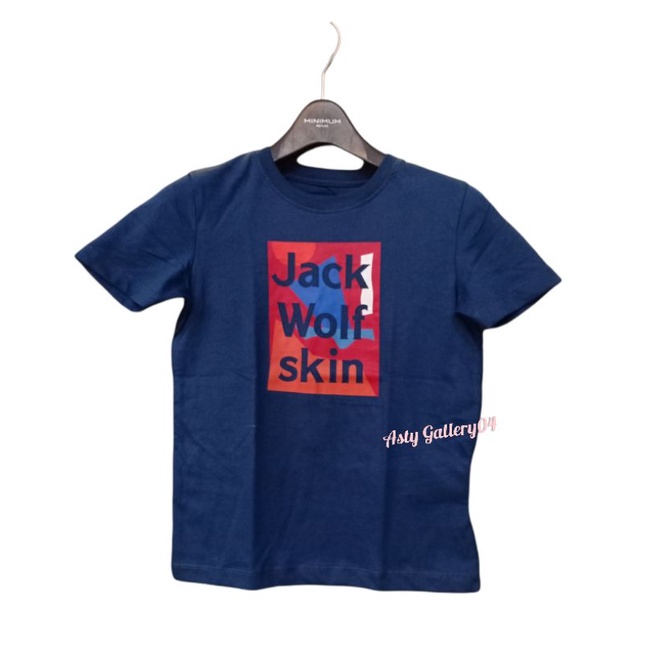 JACK WOLFSKIN ORIGINAL BAJU/KAOS ANAK UNISEX NAVY