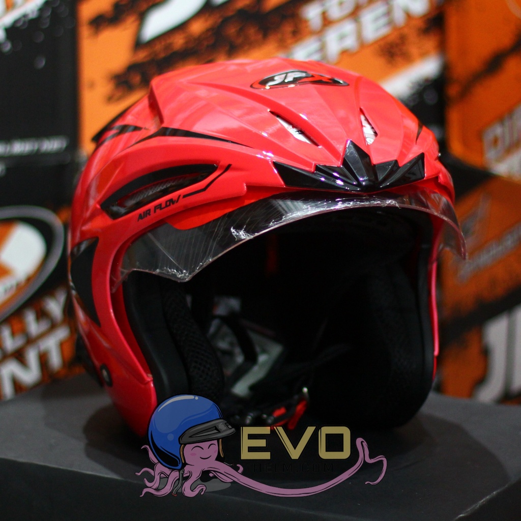 HELM JPX HALFFACE_JPX SUPREME - PINK MAGENTA / BLACK ( ONGKIR 2KG) JPX HALFFACE JPX SUPREME