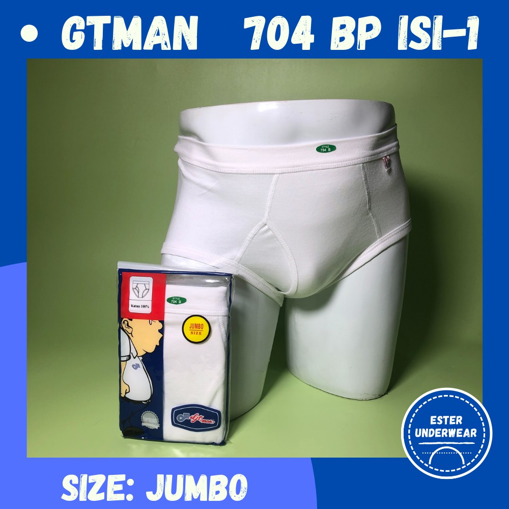 CELANA DALAM BIG SIZE/JUMBO GTMAN 704 BP/BW ISI 1