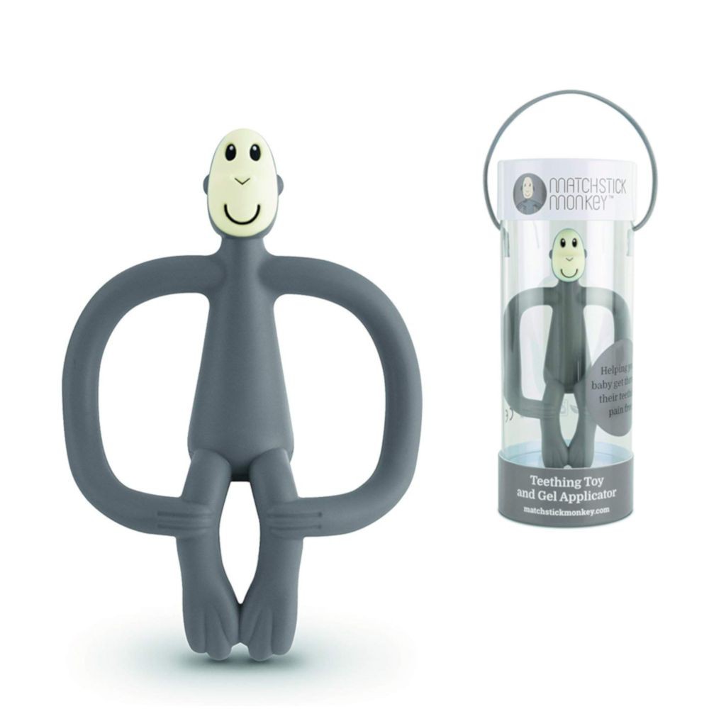 MATCHSTICK MONKEY TEETHER GREY