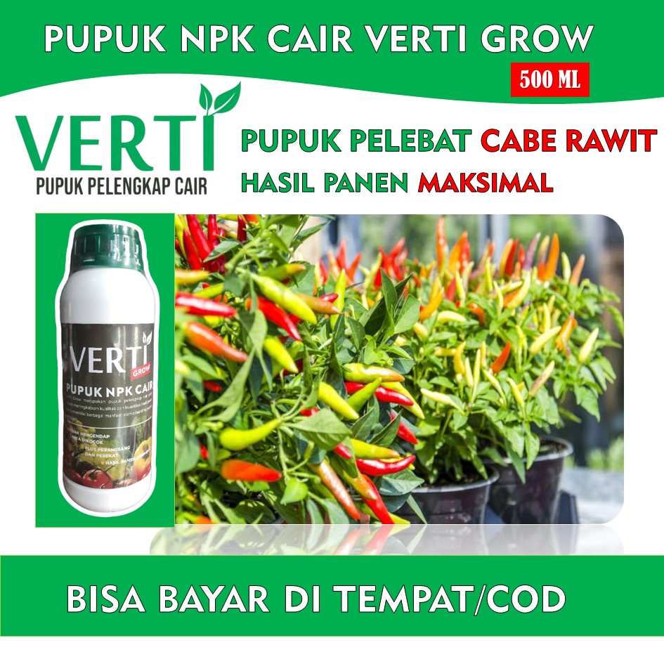 Pupuk Organik Untuk Cabe Terbaik – Pupuk Organik Verti Grow Buat Cabe - Pupuk Organik Cair Tanaman C