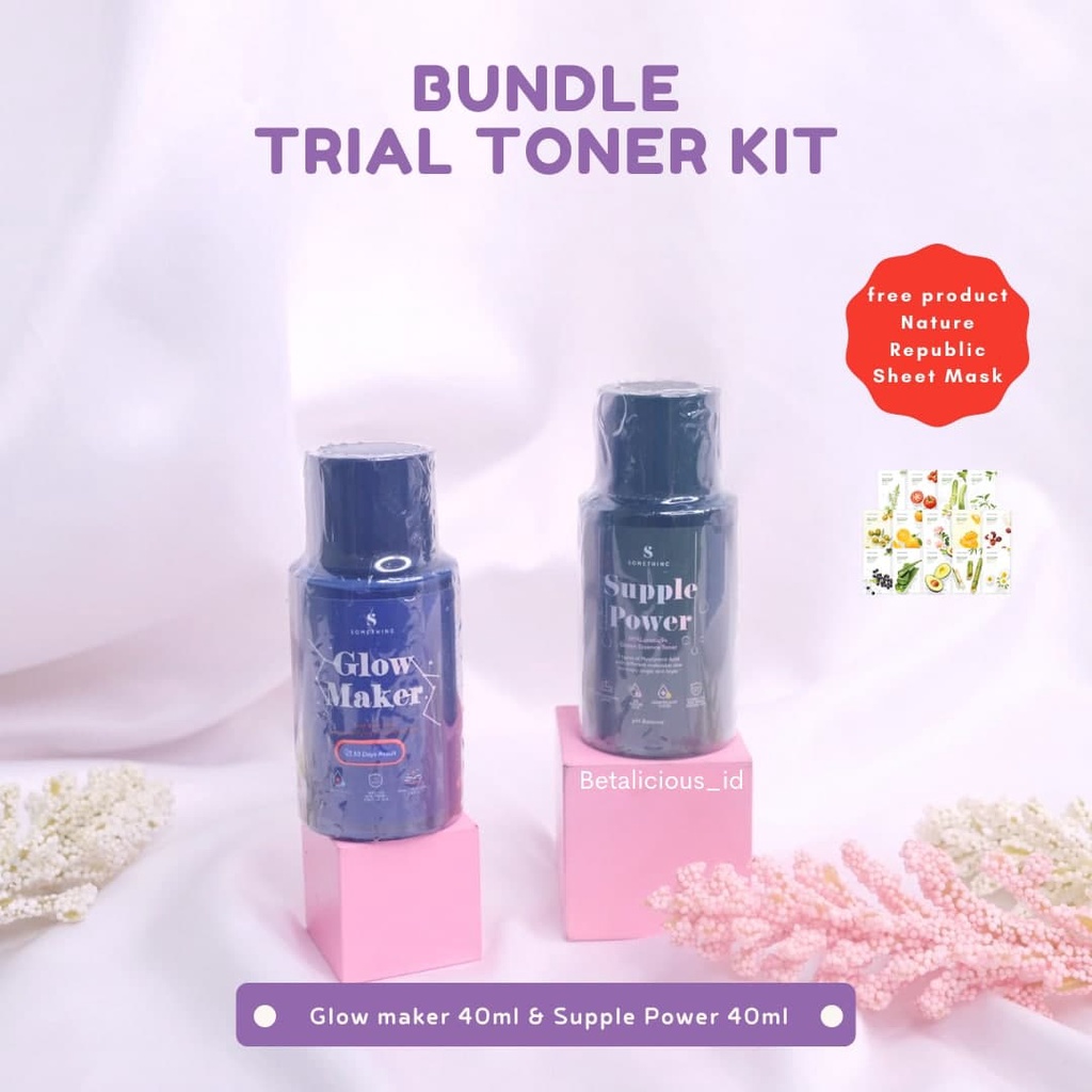 SOMETHINC Trial Toner Kit (Glow maker 40ml &amp; Supple Power 40ml)