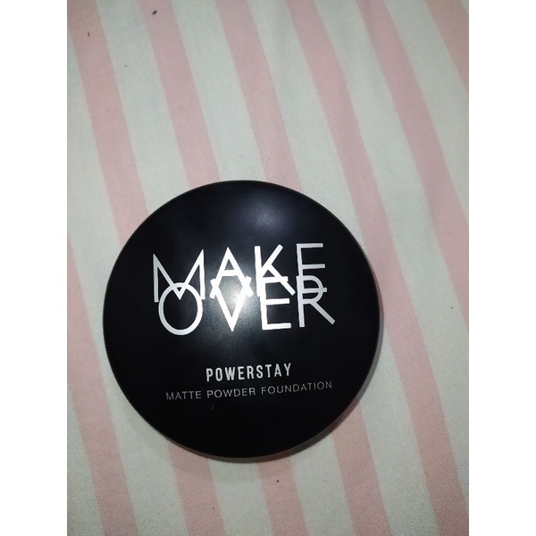 MAKE OVER POWERSTAY MATTE POWDER FOUNDATION BEDAK PADAT MAKE OVER COMPACT POWDER NATURAL BEIGE N30