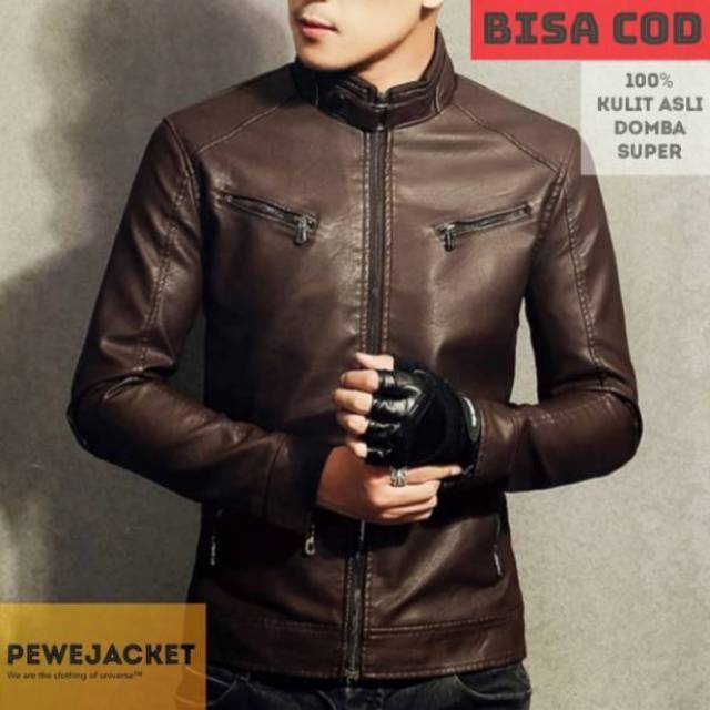 Jaket pria kulit asli domba super /Jaket pria kulit asli domba super (COD) Jaket kulit kasual