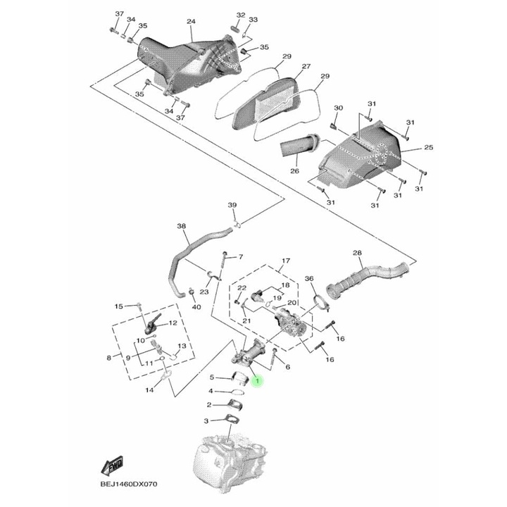 MANIFOLD MANIFOL INTAKE FAZZIO ASLI ORI YAMAHA BEJ E3585 00