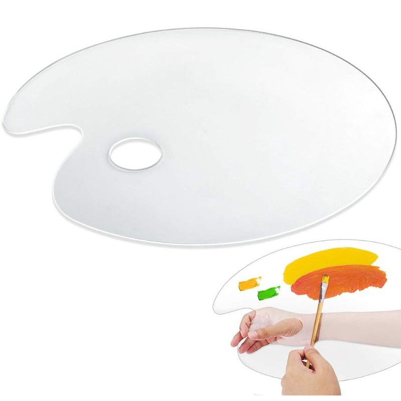 

PALET LUKIS AKRILIK TRANSPARAN OVAL 19x29 cm / CLEAR PALETTE