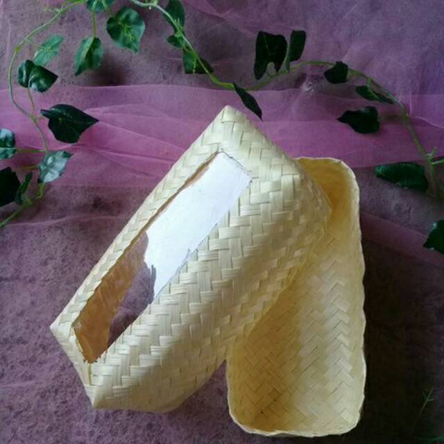 Besek mika 22 x 8 cm besek oleholeh hampers