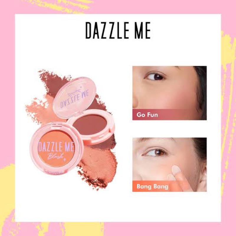 DAZZLE ME Sweet Girl Blush On | Long Lasting High Pigmented Powder Matte Cheek Blusher