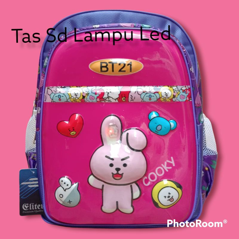 Cod!!Tas Ransel Sekolah Anak Bts Timbul Tas Sd Cewek Lampu Led Nyala