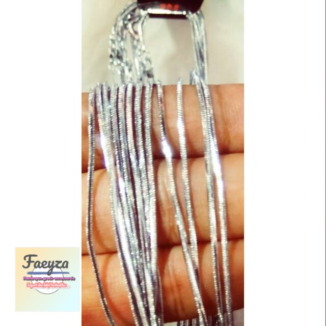 Kalung polos iredium grosir lusinan isi 12 pcs.