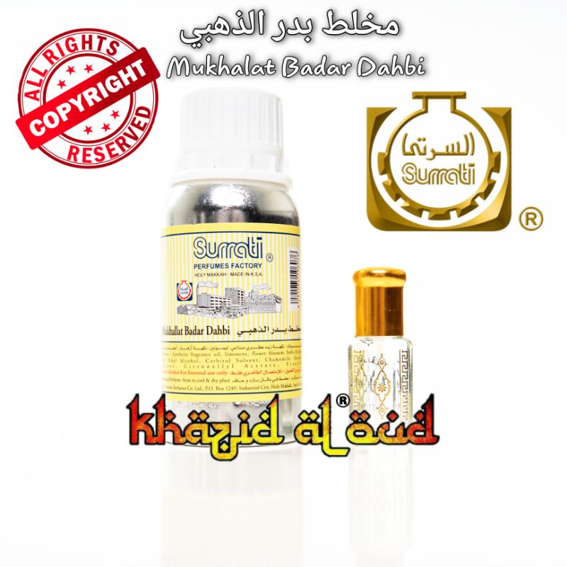 Khazid Al Oud - Parfum Mukhalat Badar Dahbi Surrati Original | Parfum Arab, Manis, dan Lembut!