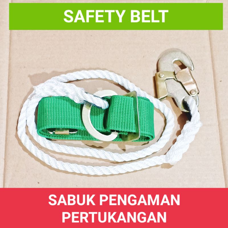 Sabuk Pengaman Kerja Tukang Tali Alat Bantu Panjat Safety Belt Pengikat BodyBodiTali Pengaman Panjat